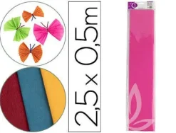 INETA ROLLO CREPE 2.5MX0.50CM ROSA FUERTE 9844503-20 CS24270
