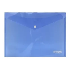 INGRAF SOBRE CON CIERRE DE BROCHE - POLIPROPILENO - TAMAÑO A4 - COLOR AZUL