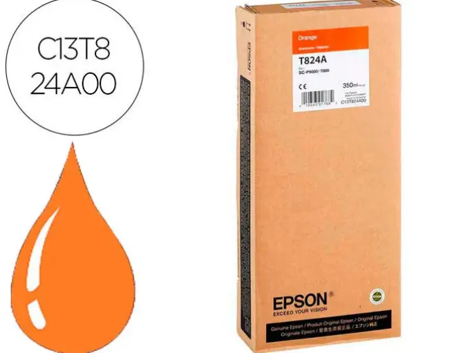INK-JET EPSON GF SURECOLOR SERIE SC-P NARANJA ULTRACHROME HDX/HD 350ML