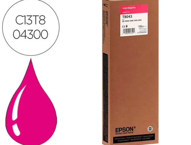 INK-JET EPSON GF SURECOLOR SERIE SC-P VIVID MAGENTA ULTRACHROME HDX/HD 700ML