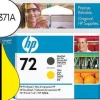 INK-JET HP 72 CABEZAL NEGRO MATE Y AMARILLO DESIGNJET T610/1100