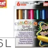 INSTANT EDUCA PLAYCOLOR POCKET METALLIC 6 COLORES SURTIDOS 5 GRAMOS TEMPERA SOLIDA EN BARRA CS74079 10351