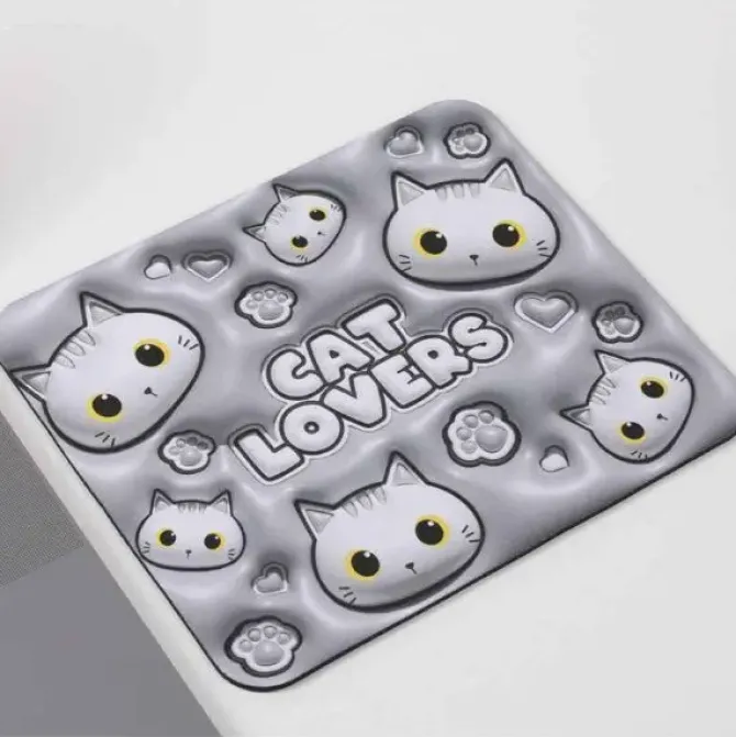 ITOTAL ALFOMBRILLA RATON WHITE CAT XL2552D