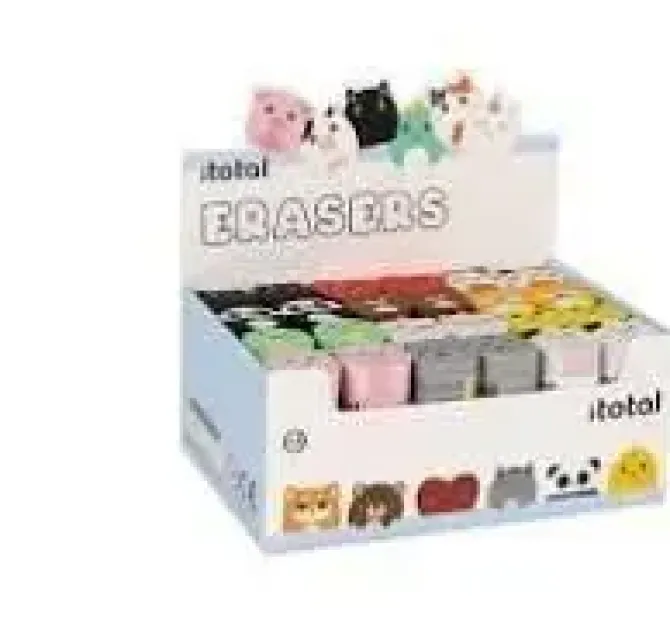 ITOTAL ERASERS GOMA BORRAR ANIMALES XL1804A