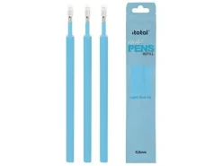 ITOTAL RECAMBIO BOLIGRAFO BORRABLE AZUL CLARO 3 RECAMBIOS XL2302