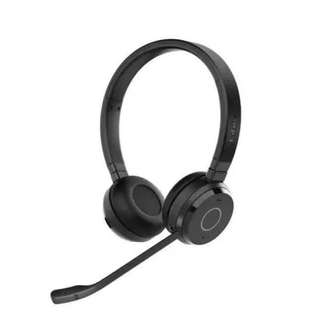 JABRA EVOLVE 65 TE UC STEREO AURICULARES CON MICROFONO BLUETOOTH - CANCELACION DE RUIDO - AUTONOMIA HASTA 12H - DIADEMA AJUSTABLE - CONTROLES EN AURICULAR - COLOR NEGRO