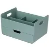 JB ORGANIZDOR DE ESCRITORIO CON BANDEJA SYSMAX COMBO VERDE COBALTO REF 280757 219 X 147 X 122,5MM