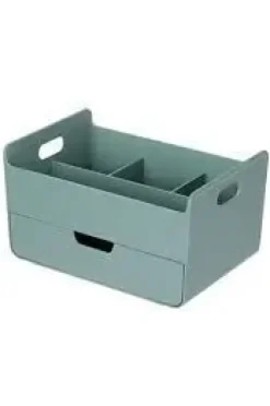 JB ORGANIZDOR DE ESCRITORIO CON BANDEJA SYSMAX COMBO VERDE COBALTO REF 280757 219 X 147 X 122,5MM