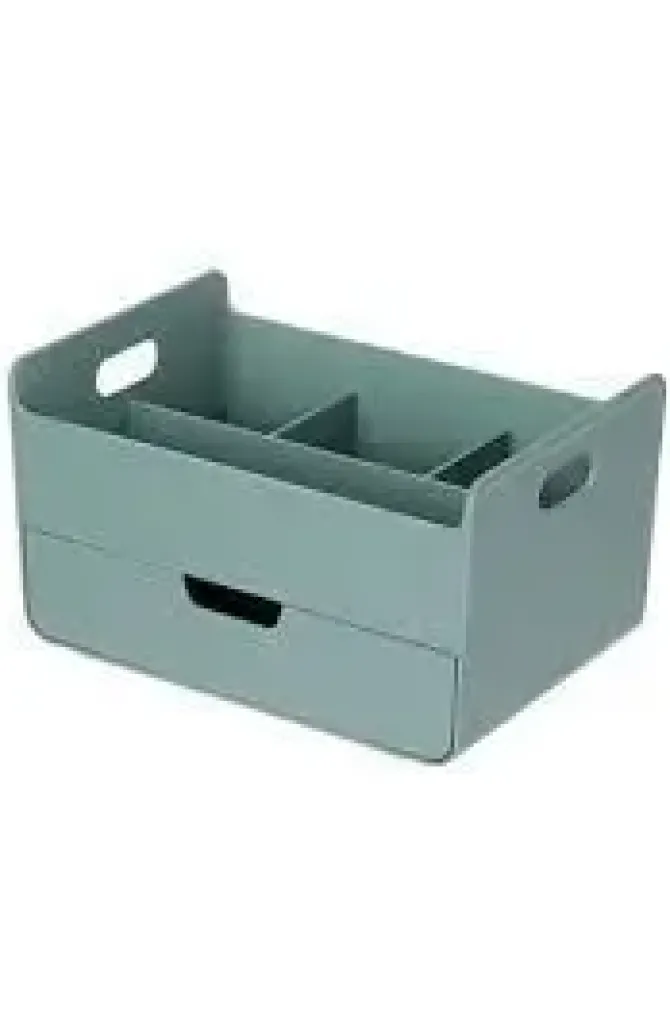 JB ORGANIZDOR DE ESCRITORIO CON BANDEJA SYSMAX COMBO VERDE COBALTO REF 280757 219 X 147 X 122,5MM
