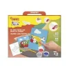 JOVI PLAY & FUN KIT PINTA CON ARENA TRANSPORT CON 8 BOTES DE ARENA + 1 PUNZON + 3 LAMINAS CON DISEÑOS DE TRANSPORTES - COLORES SURTIDOS