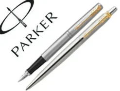 JUEGO PARKER DUO JOTTER ACERO GT BOLIGRAFO + PLUMA
