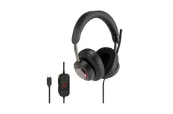 KENSINGTON H2000 AURICULARES CIRCUMAURALES CON MICROFONO USB-C - DIADEMA AJUSTABLE - ALMOHADILLAS DE GEL CON EFECTO REFRESCANTE - CANCELACION DE RUIDO - CABLE TRENZADO DE 1.80M - INCLUYE BOLSA DE TRAN