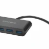 KENSINGTON HUB 4 PUERTOS USB 3.0 - AMPLIA PRODUCTIVIDAD - NEGRO