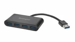 KENSINGTON HUB 4 PUERTOS USB 3.0 - AMPLIA PRODUCTIVIDAD - NEGRO
