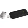 KINGSTON DATATRAVELER 70 MEMORIA USB-C 3.2 GEN 1 256GB - CON TAPA - COLOR NEGRO (PENDRIVE)