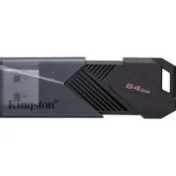 KINGSTON DATATRAVELER EXODIA ONYX MEMORIA USB 64GB - USB 3.2 GEN 1 - ENGANCHE PARA LLAVERO - COLOR NEGRO (PENDRIVE)