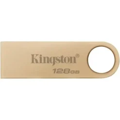 KINGSTON DATATRAVELER SE9 G3 MEMORIA USB-A 3.2 GEN 1 128GB - 220 MB/S EN LECTURA - DISEÑO METALICO - COLOR ORO (PENDRIVE)