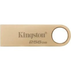 KINGSTON DATATRAVELER SE9 G3 MEMORIA USB-A 3.2 GEN 1 256GB - 220 MB/S EN LECTURA - DISEÑO METALICO - COLOR ORO (PENDRIVE)