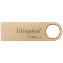 KINGSTON DATATRAVELER SE9 G3 MEMORIA USB-A 3.2 GEN 1 512GB - 220 MB/S EN LECTURA - DISEÑO METALICO - COLOR ORO (PENDRIVE)