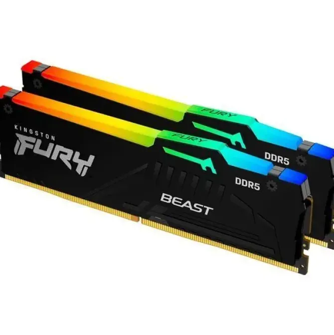 KINGSTON FURY BEAST RGB EXPO MEMORIA RAM DDR5 6000MT/S 32GB (2X16GB) CL30 DIMM