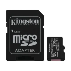 KINGSTON TARJETA MICRO SDXC 256GB CLASE 10 100MB/S CANVAS SELECT PLUS + ADAPTADOR SD