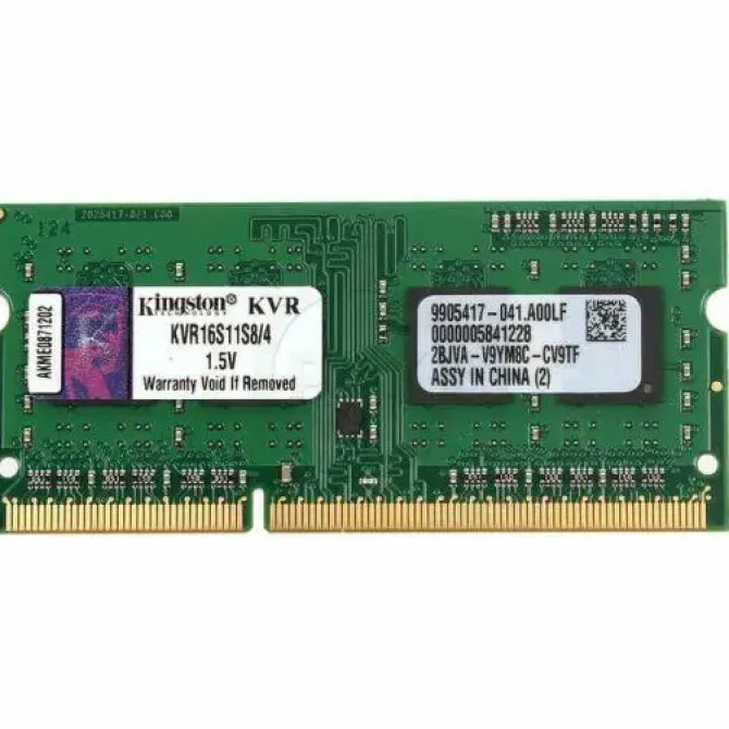 KINGSTON VALUERAM MEMORIA RAM SO-DIMM DDR3 1600 PC3-12800 4GB CL11