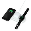 KSIX BASE DE CARGA INALAMBRICA 2EN1 15W - CARGA RAPIDA - TECNOLOGIA QI - COMPATIBLE MOVIL, AURICULARES INALAMBRICOS Y/O SMARTWACTH - COLOR BLANCO