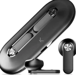 KSIX LEAF AURICULARES INALAMBRICOS CON MICROFONO BLUETOOTH 5.0 - AUTONOMIA HASTA 4H - CONTROL TACTIL - COMPATIBLES CON ASISTENTE DE VOZ - ESTUCHE DE CARGA METALICO