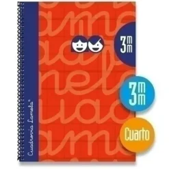 LAMELA BLOC TAPA FORRADA 4º 80H CUADROVIA 3 MM ROJO