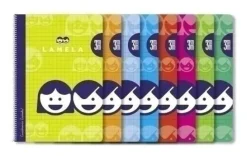 LAMELA CUADERNO TAPA BLANDA FOLIO 80 HOJAS 3MM CUADROVIA COLORES SURTIDOS