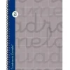 LAMELA CUADERNO TAPA EXTRA DURA CUARTO 4º 080 HOJAS 2,5MM GRIS CUADROVIA 7CTE002G