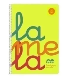 LAMELA CUADERNO TAPA PLASTICO 4º CUARTILLA A5 AMARILLO 80 HOJAS 2,5MM CUADROVIA POLIPROPILENO 7CTP002A