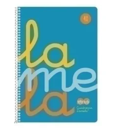 LAMELA CUADERNO TAPA PLASTICO 4º CUARTILLA A5 AZUL 80 HOJAS 4MM CUADROVIA POLIPROPILENO 7CTP004B
