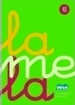 LAMELA CUADERNO TAPA PLASTICO FOLIO VERDE 80 HOJAS 4MM CUADROVIA POLIPROPILENO 7FTP004V