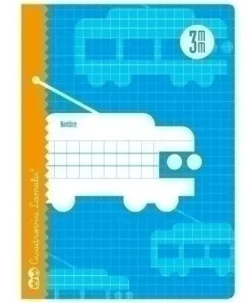 LAMELA LIBRETA GRAPADA CUADROVIA 3MM 30 HOJAS 06003