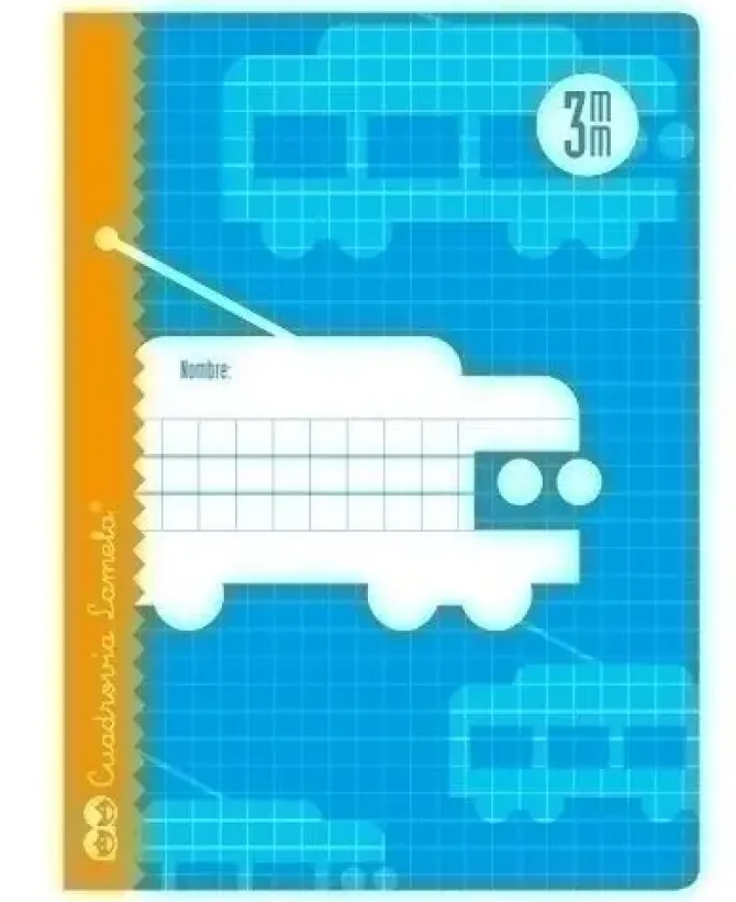 LAMELA LIBRETA GRAPADA CUADROVIA 3MM 30 HOJAS 06003