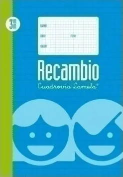 LAMELA RECAMBIO FOLIO 100 HOJAS 3MM 70GR CUADROVIA 09003