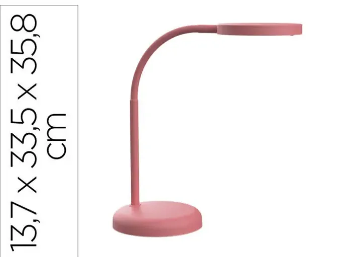 LAMPARA DE ESCRITORIO MAUL LED JOY COLOR ROSA 137X335X358 MM