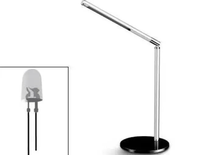 LAMPARA DE OFICINA CEP ECOLINE DE ALUMINIO Y ACERO CON LUZ LED