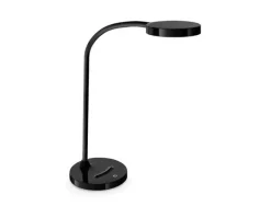 LAMPARA DE OFICINA CEP FLEX PLASTICO LED DE 4W BRAZO FLEXIBLE TACTIL COLOR NEGRO 160X600 MM