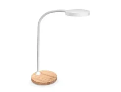 LAMPARA DE OFICINA CEP SILVA FLEX BASE BAMBU 160X160X600 MM