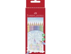 LAPICES DE COLORES FABER CASTELL PASTEL CAJA DE 10 UNIDADES COLORES SURTIDOS
