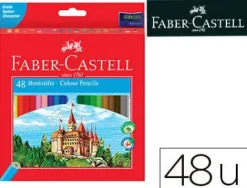 LAPICES DE COLORES FABER-CASTELL C/48 COLORES HEXAGONAL MADERA REFORESTADA