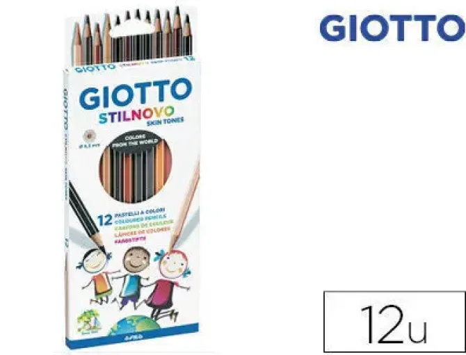 LAPICES DE COLORES GIOTTO STILNOVO SKIN TONES CAJA DE 12 COL