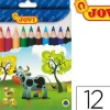 LAPICES DE COLORES JOVI MAXI TRIANGULARES ESTUCHE DE 12 COLORES SURTIDOS