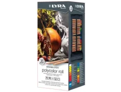 LAPICES DE COLORES LYRA REMBRANDT POLYCOLOR 24 COLORES SURTIDOS EN ESTUCHE DE TELA ENROLLABLE