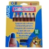 LAPICES DE COLORES PLAYCOLOR MAXI BASIC CAJA DE 6 UNIDADES COLORES SURTIDOS