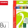 LAPICES DE COLORES STABILO GREEN COLORS CON CERTIFICADO FSC ESTUCHE CARTON DE 18 UNIDADES COLORES SURTIDOS