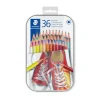 LAPICES DE COLORES STAEDTLER CAJA METALICA DE 36 UNIDADES COLORES SURTIDOS