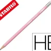 LAPICES DE GRAFITO CON GOMA STABILO SWANO MINA 2,2 MM DUREZA HB ROSA PASTEL